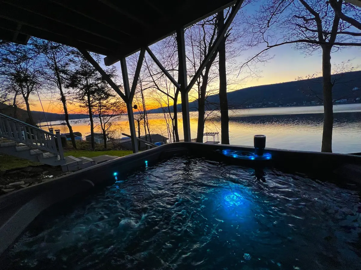 Photo 2 of 5 of Lakefront Home with Hot Tub and Dock